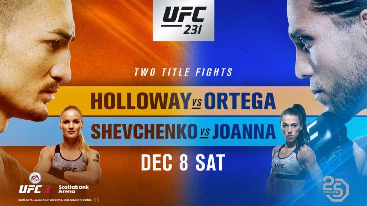 UFC 231: Holloway vs. Ortega