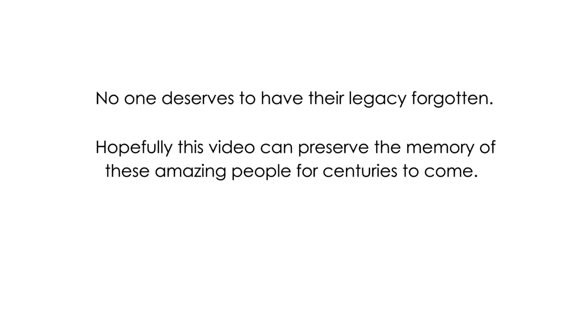 A Tribute: To My Fallen Family