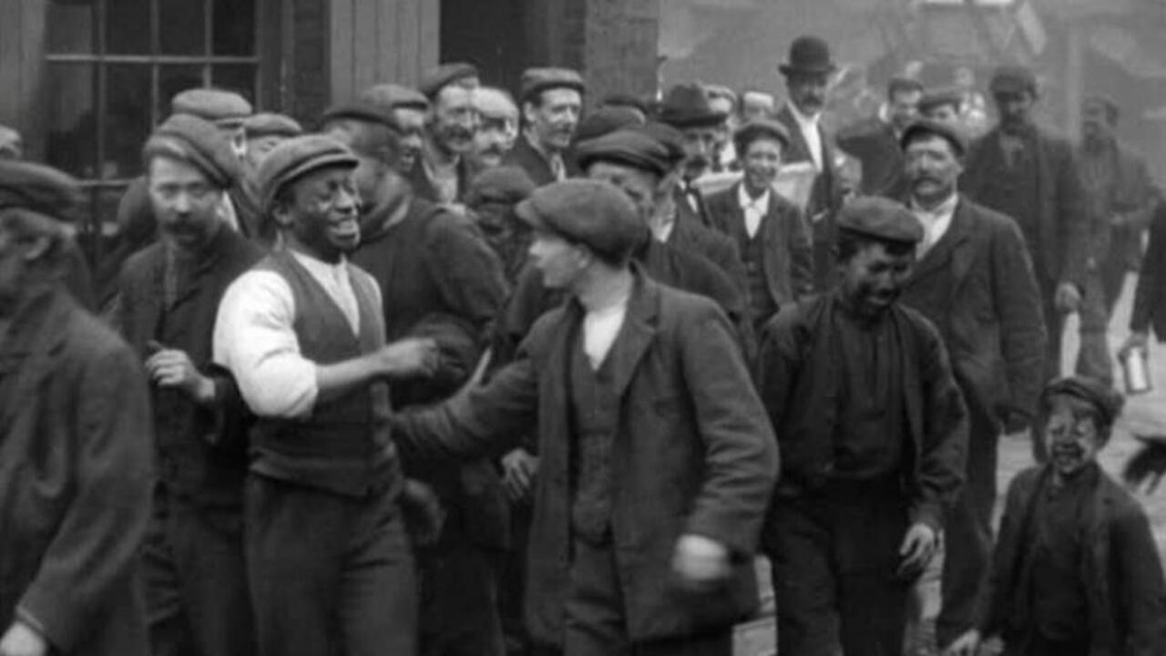 Miners Leaving Pendlebury Colliery