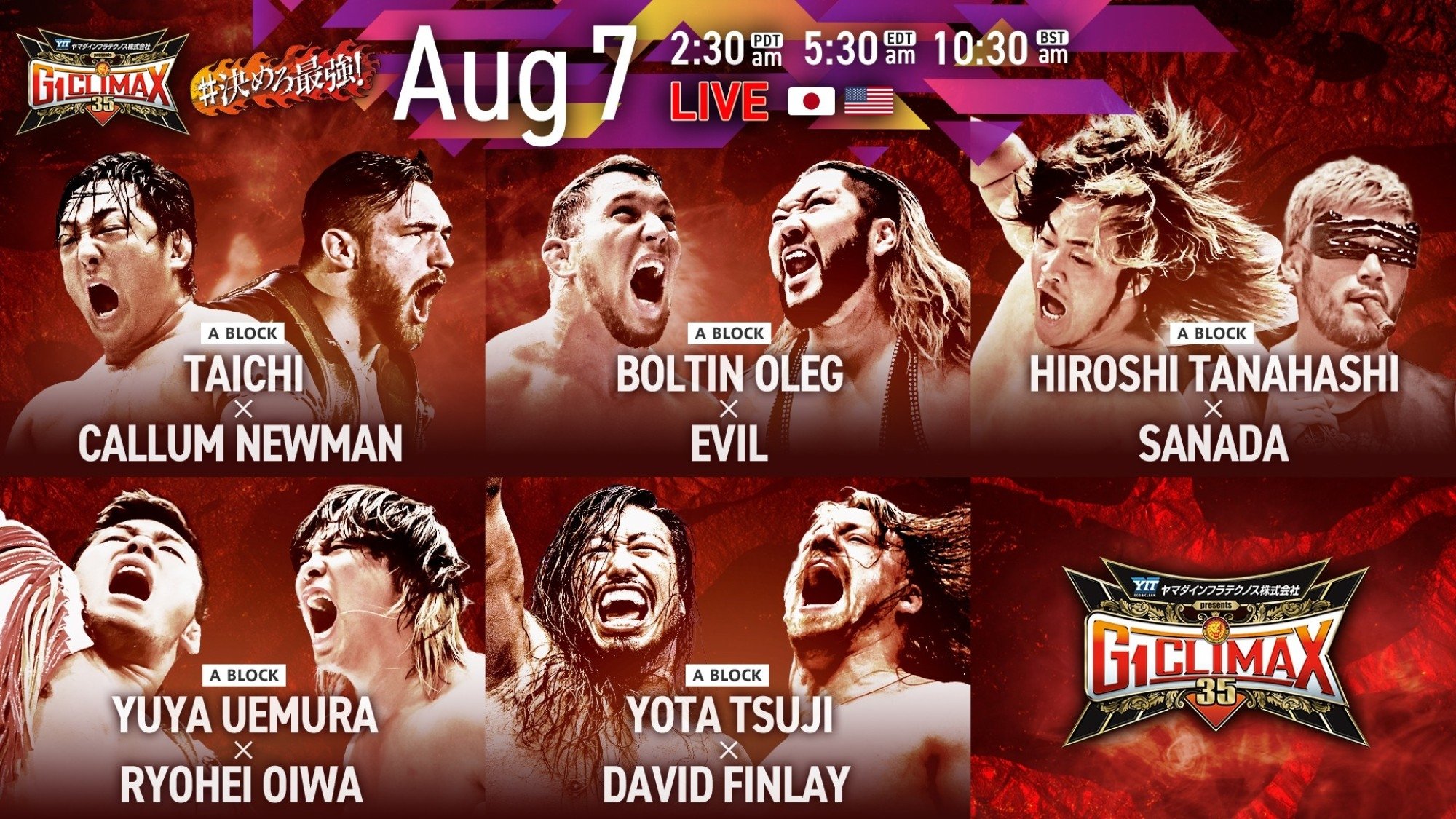 NJPW G1 Climax 35: Day 13