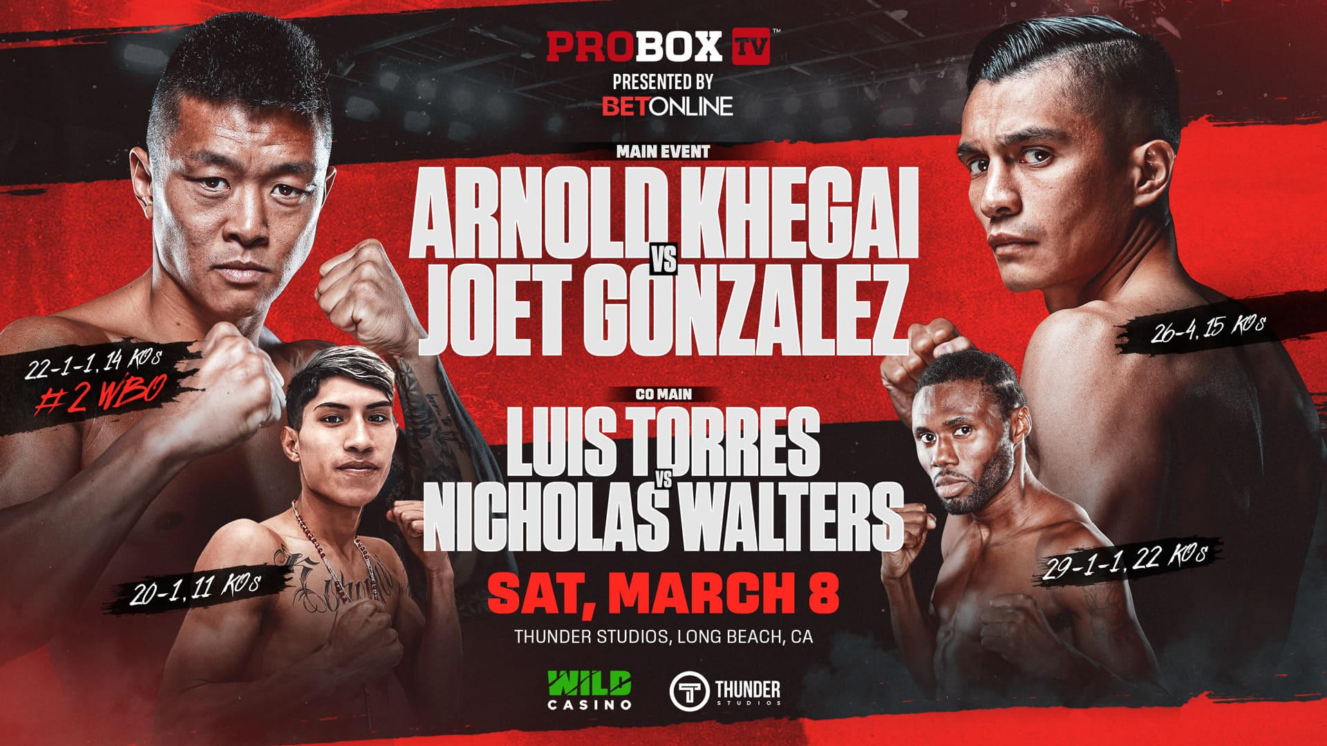 Arnold Khegai vs. Joet Gonzalez