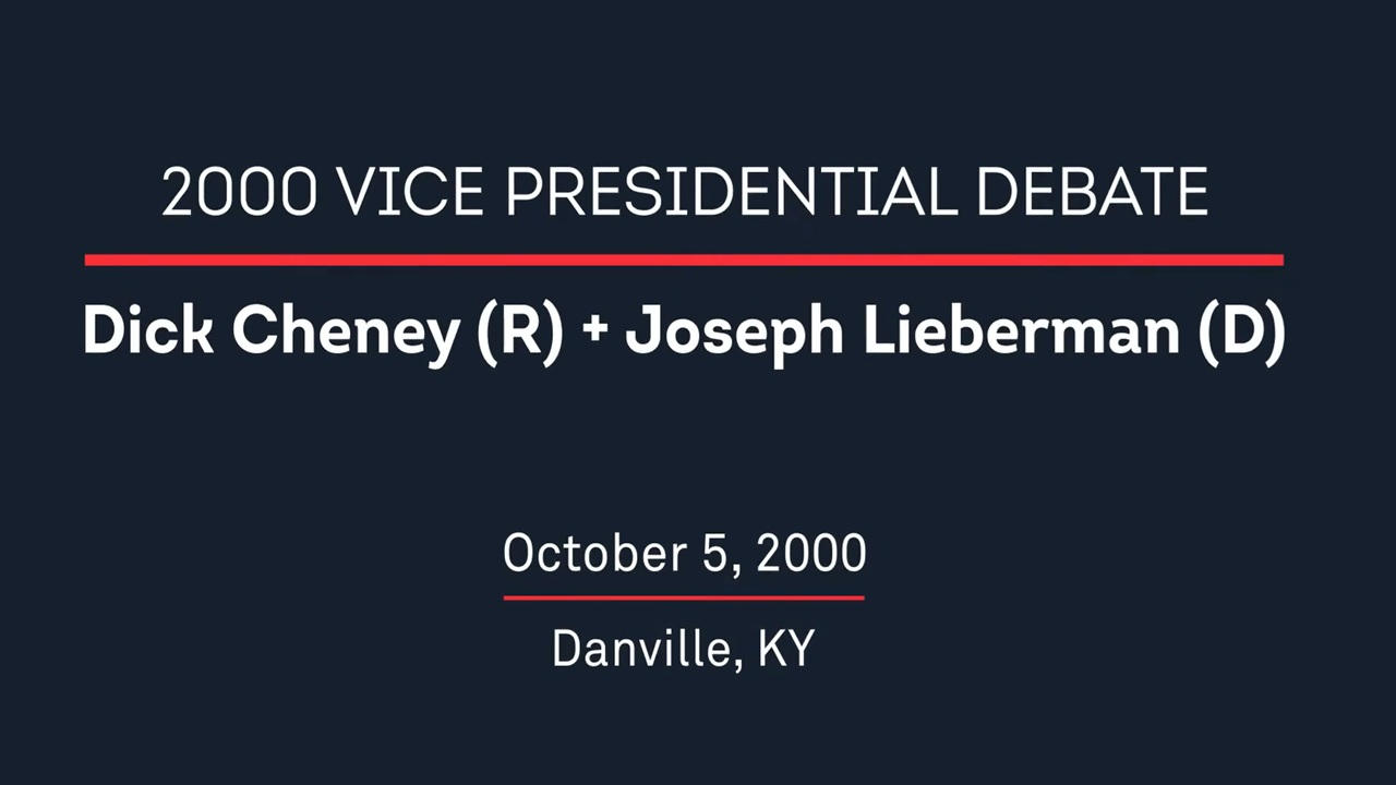 2000 Vice Presidential Debate