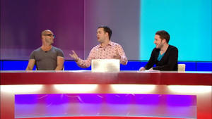 Louie Spence,  Johnny Vaughan, Sarah Millican and Jon Richardson.