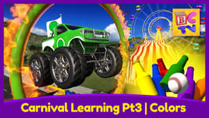 Carnival Learning Pt3 - Learn Colors with Monster Trucks and a Carnival Game for Kids