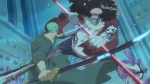 The Ryugu Palace fight! Zoro vs Hordy!