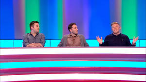 Henning Wehn, Rob Beckett, Kate Humble, Alex Brooker