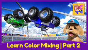 Learn Color Mixing with Monster Trucks - Part 2