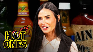 Demi Moore Celebrates Her Birthday While Eating Spicy Wings