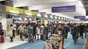 New Year Countdown at the Airport