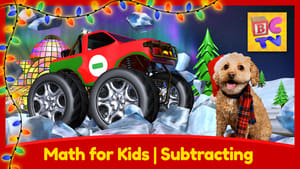 Christmas Subtracting - Learn Math for Kids with Monster Trucks and Lizzy the Dog