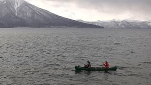 Harsh Winter in Lake Shikotsu