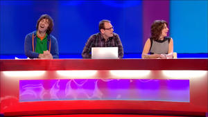 Carol Vorderman, David O'Doherty, John Bishop and Peter Serafinowicz