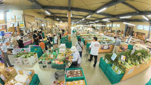 A Farmers' Market in Inadani, Nagano