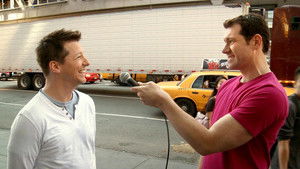 John Mayer or Pepé Le Pew, with Olivia Wilde and Sean Hayes