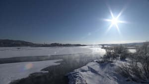 Harsh Winter on the Tokachi River