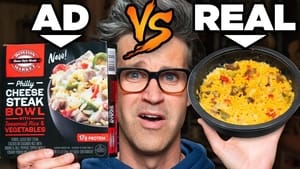 Frozen Food Ads vs. Real Life Food (Test)