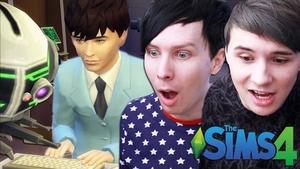 DIL'S NEW JOB! - Dan and Phil Play: Sims 4 #24