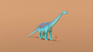 Arnie Rides the Flatcar