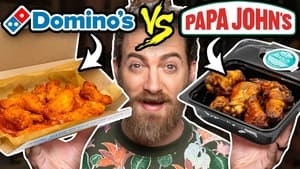 Domino's vs. Papa John's Taste Test | FOOD FEUDS