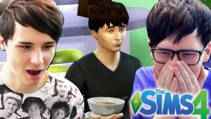 DIL'S FIRST DAY - Dan and Phil Play: Sims 4 #3