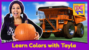 Learn Colors with Dump Trucks featuring Tea Time with Tayla