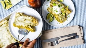 Carne Guisada and Enchiladas