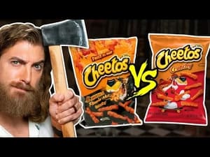 Extreme vs Original Snacks Taste Test (Axe Throwing Game)