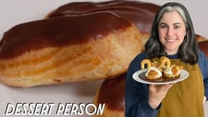 Claire Saffitz Makes Chocolate Eclairs / Pâte à Choux Part 2