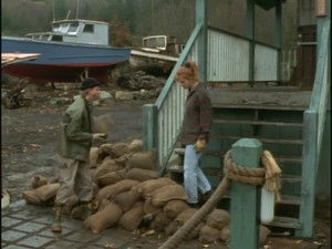 It Blew So Hard It Took Two Men to Hold One Man's Hair On