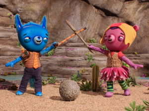 Knit Mitt / Maple's Stack-tacular Stone Stack