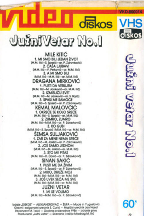 Juzni Vetar - Turneja 1986. godine NO.01