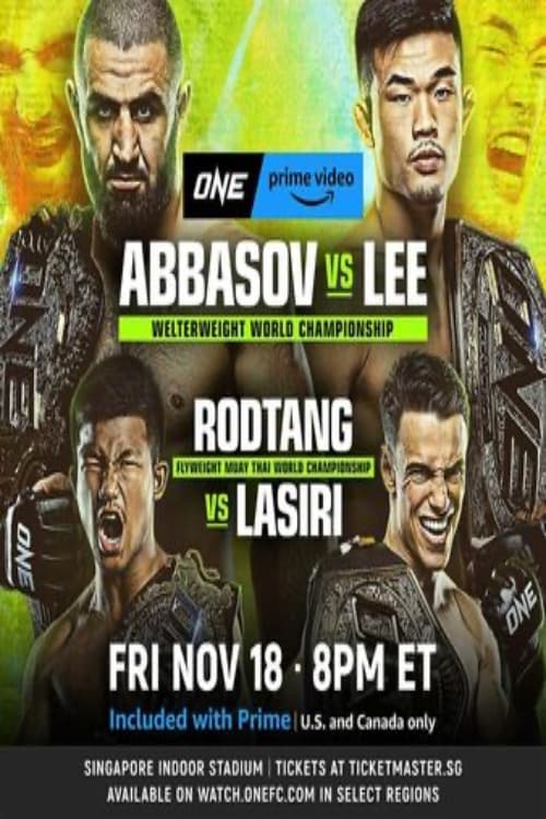 ONE on Prime Video 4: Abbasov vs. Lee