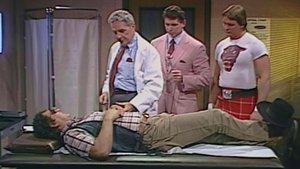 Bob Orton gets his broken arm looked at